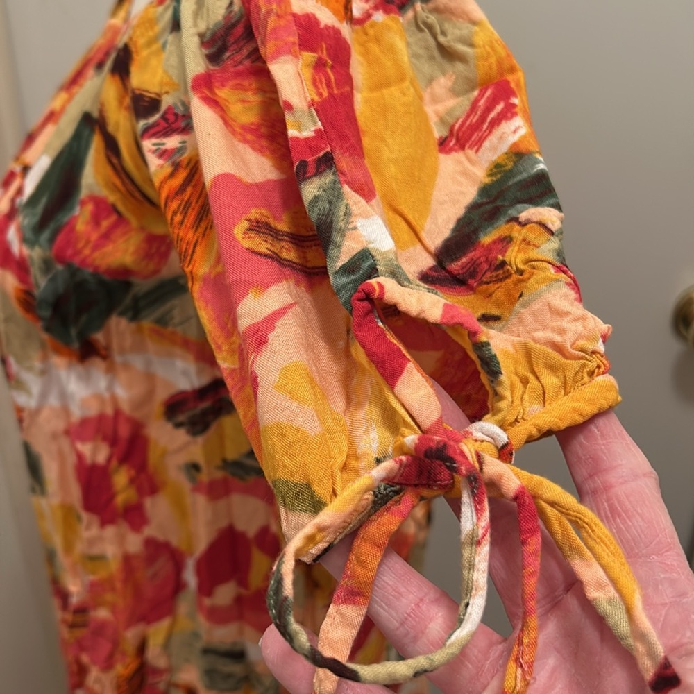Cassee’s Floral Women’s Dress Small NWOT Bohemian Floral - Picture 6 of 14
